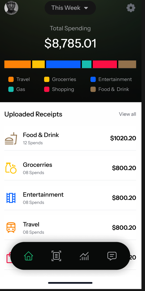Spensely App Screenshot